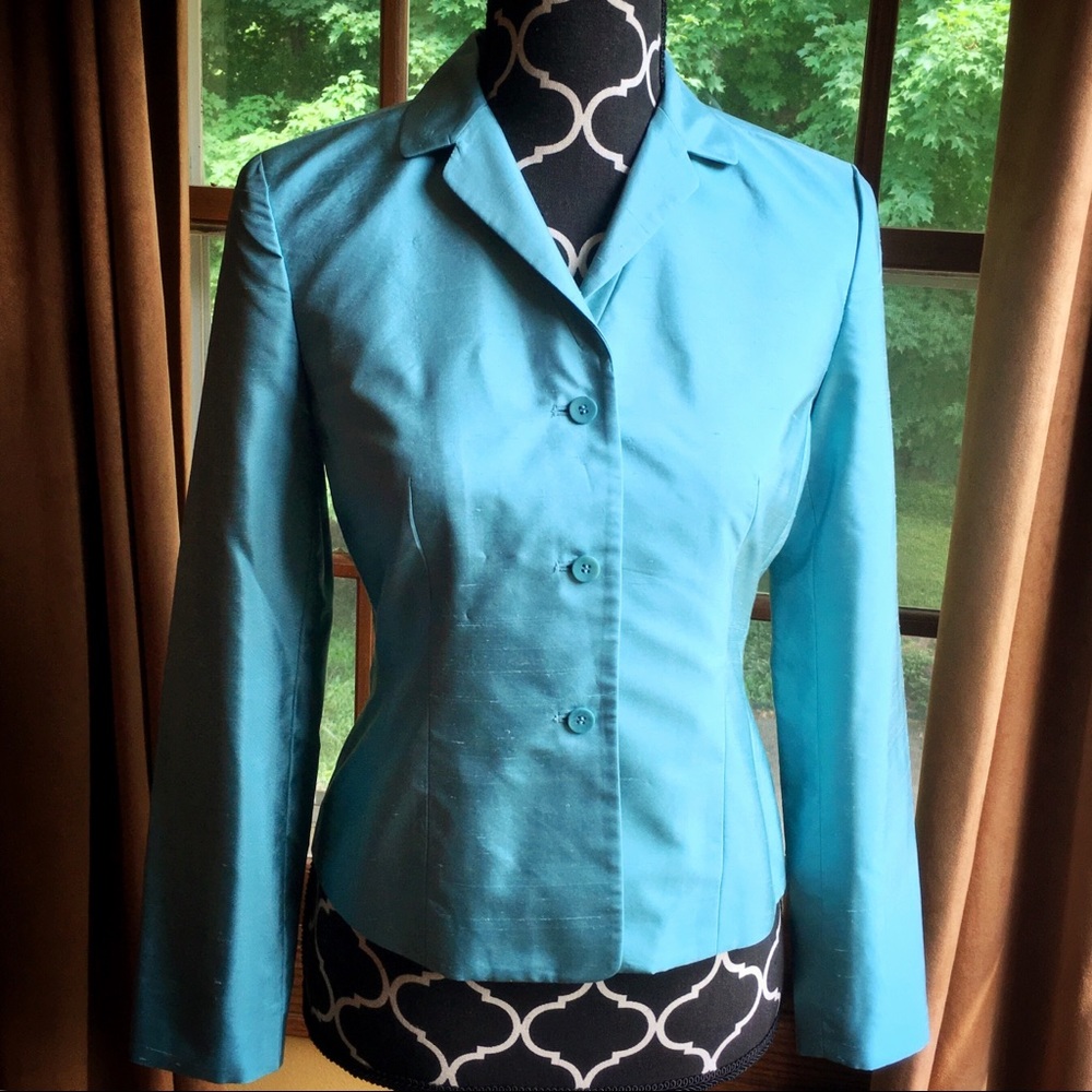 Ann Taylor 100% silk blazer